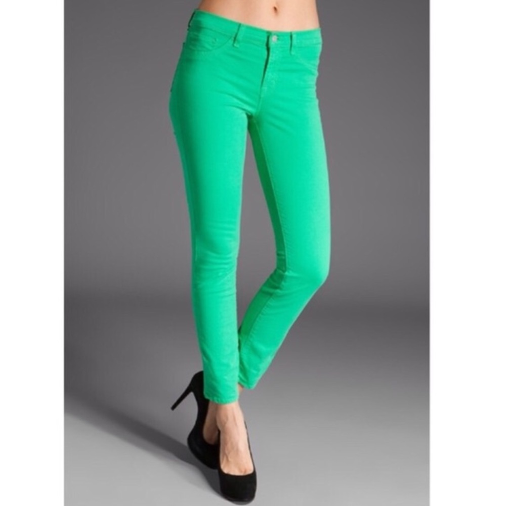 Emerald green skinny jeans